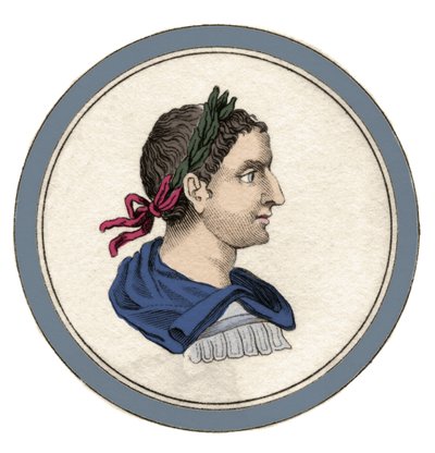 Muotokuva Heliogabalesta tai Elagabalista (Varius Avitus Bassianus) (Eliogabalo o Elagabalo) (v. 203-222), Rooman keisarista 218-222 Marcus Aurelius Antoninuksen nimellä. Kaiverrus 1800-luvulta. tekijältä Unknown artist