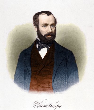 Muotokuva Henri Vieuxtempsista (1820-1881), belgialainen kapellimestari ja säveltäjä. tekijältä Unknown artist
