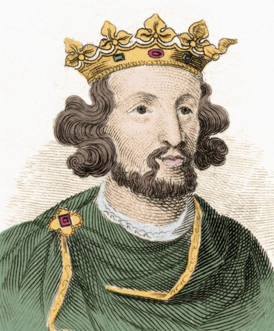 Henry III Plantagenetin (1207-1272), Englannin kuninkaan muotokuva. tekijältä Unknown artist