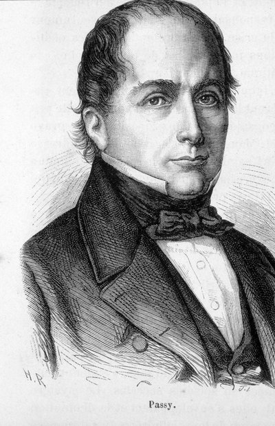 Hippolyte Passyn (1793-1880), ranskalaisen poliitikon ja taloustieteilijän muotokuva tekijältä Unknown artist