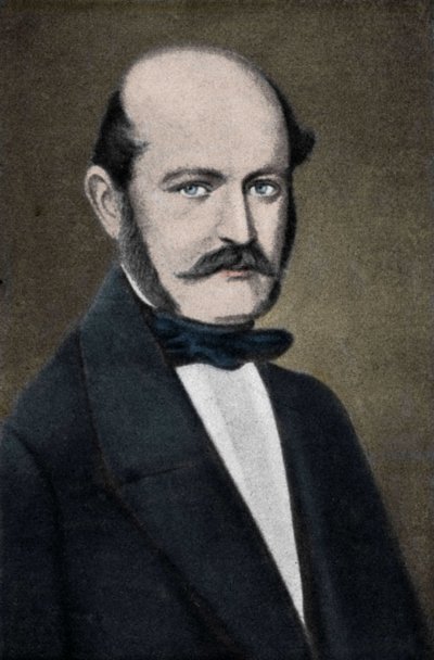 Muotokuva Ignaz Philip Semmelweisistä (Semmelweiss), unkarilainen synnytyslääkäri (1818-1865). tekijältä Unknown artist