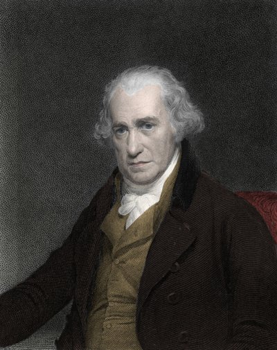 Muotokuva James Wattista (1736-1819), skotlantilainen keksijä ja mekaanikko - James Watt, skotlantilainen insinööri tekijältä Unknown artist