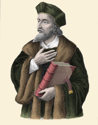 Jan Husin muotokuva (tai Jean Huss tekijältä Unknown artist