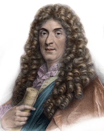 Muotokuva Jean-Baptiste Lullyn kaiverrus 1800-luvulta - Muotokuva Jean Baptiste (Lully (Giovanni Battista Lulli) (1632-1687) tekijältä Unknown artist