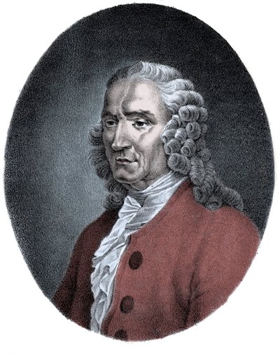 Jean-Philippen (Jean Philippe) Rameau (1683-1764), ranskalaisen säveltäjän muotokuva. tekijältä Unknown artist