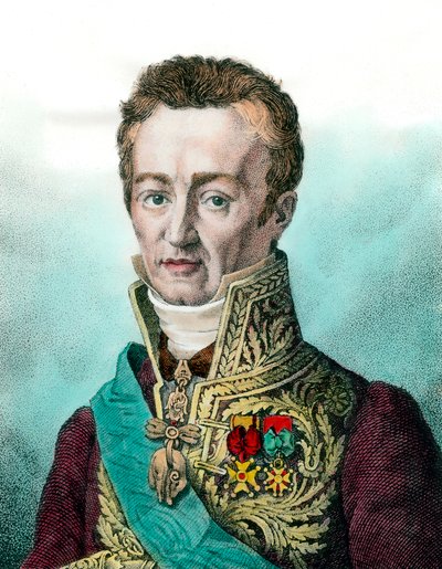 Jean Baptiste (Jean-Baptiste), Comte de Villelen (1773-1854) muotokuva ranskalainen poliitikko Kaiverrus 1800-luvulta Yksityinen kokoelma tekijältä Unknown artist