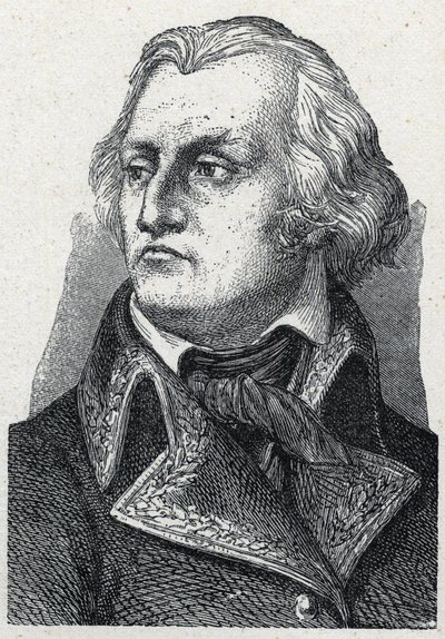 Jean Francois (Jean-Francois) Berruyerin (1737-1804) muotokuva Ranskan vallankumouksen ranskalaisesta kenraalista. tekijältä Unknown artist
