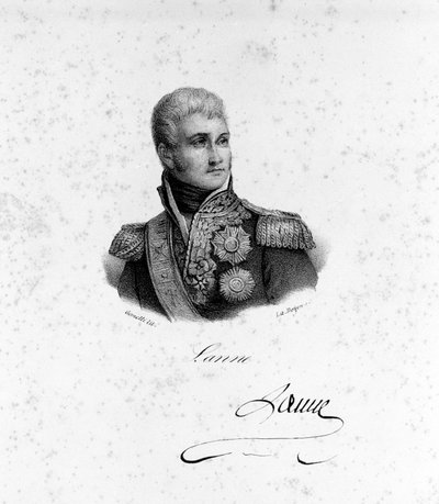 Jean Lannesin (1769 - 1809), Montebellon herttua, Ranskan marsalkka muotokuva tekijältä Unknown artist
