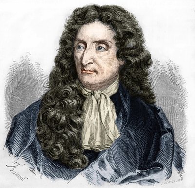 Ranskalaisen runoilijan Jean de La Fontainen (1621-1695) muotokuva. tekijältä Unknown artist