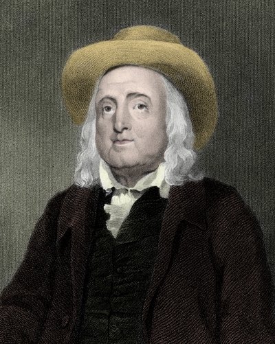 Muotokuva Jeremy Benthamista (1748-1832), brittiläisestä filosofista, moralistista ja lainsäätäjästä. tekijältä Unknown artist