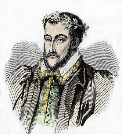 Joachim du Bellayn muotokuva. Ranskalainen runoilija (Château du Liré, Maine-et-Loire tekijältä Unknown artist