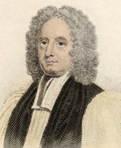 Muotokuva John Potterista (n. 1674-1747), englantilainen kirkollinen ja arkaainen Cantorbery. Kaiverrus 1800-luvulta. tekijältä Unknown artist