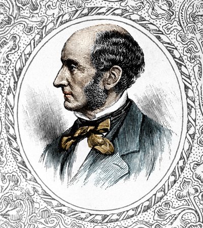 John Stuart Millin muotokuva. Brittiläinen filosofi ja taloustieteilijä 1806-1873 tekijältä Unknown artist