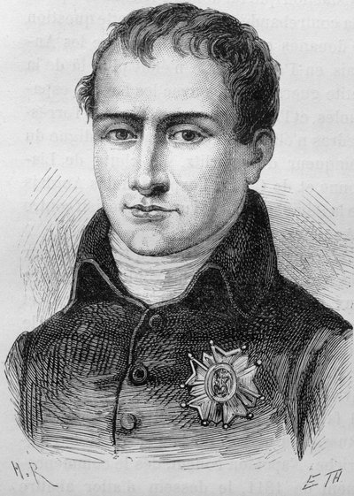 Joseph Bonaparten (1768 - 1844) muotokuva. Kaiverrus 1800-luvun lopusta H. Martinin teokseen "Histoire de France". tekijältä Unknown artist