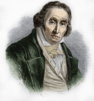 Portrait of Joseph Marie Jacquard (1752-1834), ranskalainen mekaanikko kutomakoneen keksijä. tekijältä Unknown artist