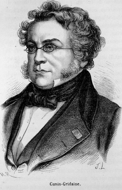 Ranskalaisen sosialistin Pierre Joseph Proudhonin (1809 - 1865) muotokuva - Henri Martinin "" L