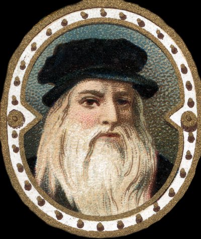 Leonardo da Vincin (1452 - 1519) muotokuva (Leonardo da Vinci). tekijältä Unknown artist