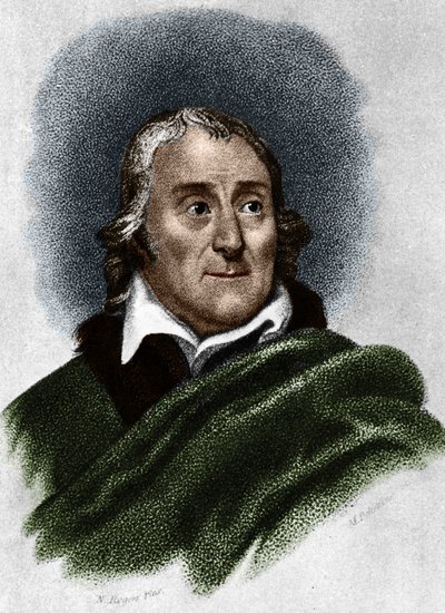 Lorenzo da Ponten (1749-1838) muotokuva juutalaista alkuperää olevasta librettististä ja italialaisesta kirjailijasta. tekijältä Unknown artist