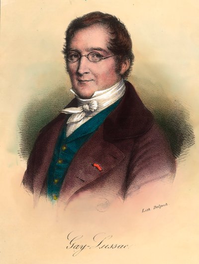 Muotokuva Louis-Joseph Gay-Lussacista (Louis Joseph Gay Lussac) (1778 - 1850), ranskalainen kemisti ja fyysikko. Kaiverrus 1800-luvulta. Yksityinen kokoelma. tekijältä Unknown artist