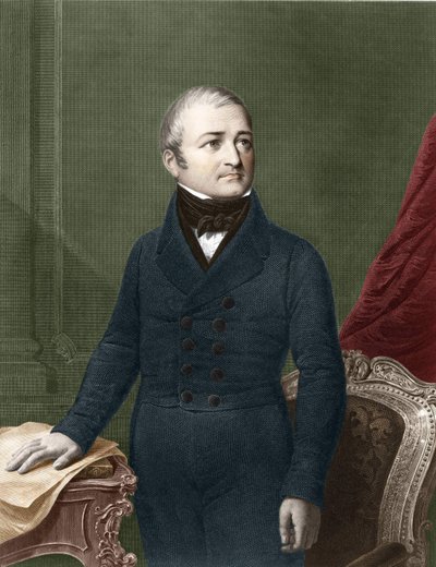 Nuoren Louis Adolphe Thiersin (1797 - 1877) muotokuva. tekijältä Unknown artist