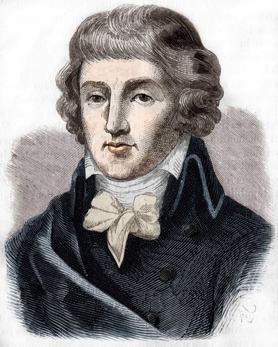 Muotokuva Louis Antoine Saint - Just (Saint-Just) (1767-1794), ranskalainen poliitikko. tekijältä Unknown artist