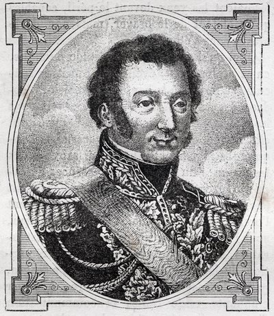 Ranskan marsalkka Louis Auguste Victor de Ghaisne de Bourmontin (1773-1846) muotokuva. tekijältä Unknown artist