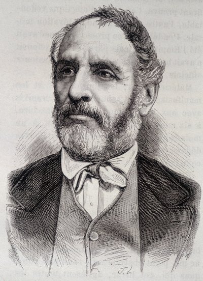 Ranskalaisen toimittajan ja poliitikon (1809-1871) Louis Charles Delescluzen muotokuva tekijältä Unknown artist