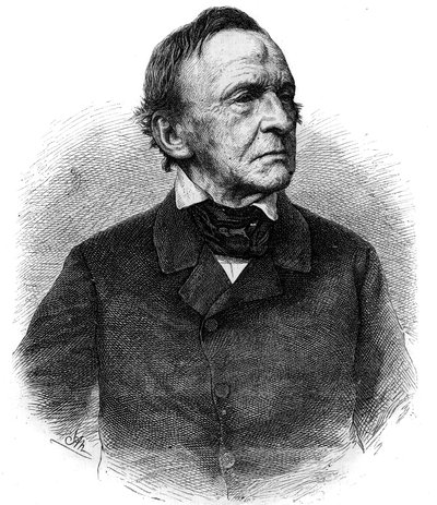 Ludvig I:n (1786-1868) muotokuva Bavieren kuninkaasta 1825-1848. Kaiverrus "" Mainekas maailmankaikkeus"" tekijältä Unknown artist