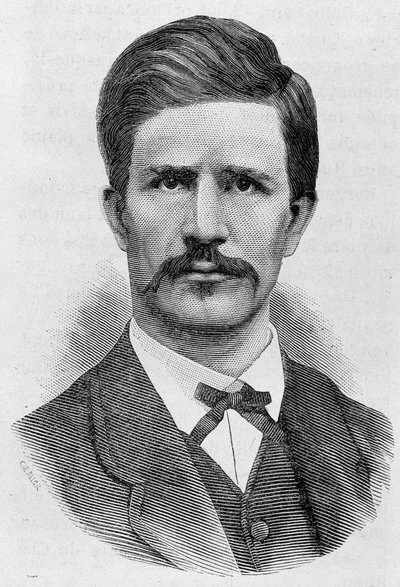 Louis Rosselin (1844-1871) muotokuva. Kaiverrus 1800-luvun lopusta H. Martinin teokseen "Histoire de France". tekijältä Unknown artist