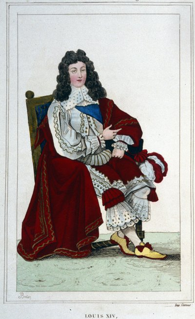 Ludvig XIV:n (1638 - 1715), Ranskan kuninkaan muotokuva. tekijältä Unknown artist