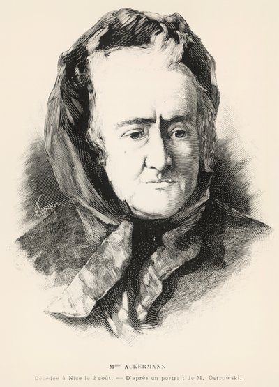 Muotokuva Louise-Victorine Ackermannista tekijältä Unknown artist