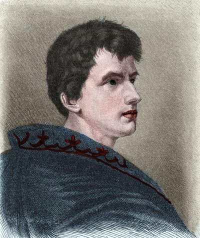 Muotokuva Ludwig Joachim von Arnim dit Achim von Arnim (1781-1831), saksalainen kirjailija, kolumnisti, näytelmäkirjailija ja romanttinen runoilija. tekijältä Unknown artist