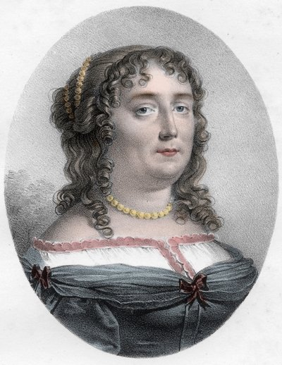 Madame de Scuderyn (1607-1701) muotokuva - Madame de Scuderyn (tai Madeleine de Scuderin (1607 - 1701), ranskalaisen kirjeen naisen muotokuva) tekijältä Unknown artist