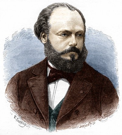 Marcel Deprezin (1843-1918), ranskalaisen insinöörin ja fyysikon muotokuva. tekijältä Unknown artist