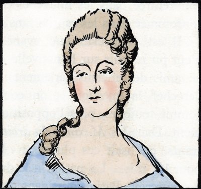 Marie Gouze dit Olympe de Gougesin muotokuva (piirustus) tekijältä Unknown Artist