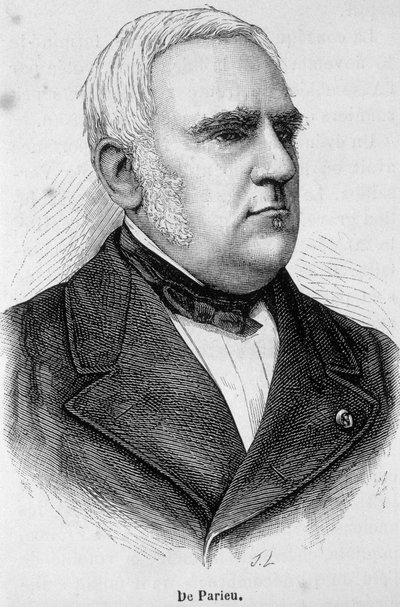 Marie Louis Esquirou de Parieun muotokuva, ranskalainen poliitikko (1815 - 1893) tekijältä Unknown artist