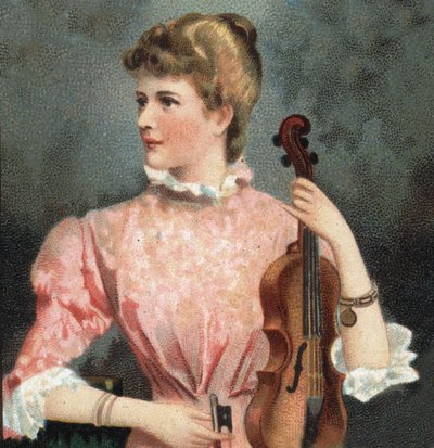 Muotokuva Marie Soldierista (1863-1955), viulisti. tekijältä Unknown artist