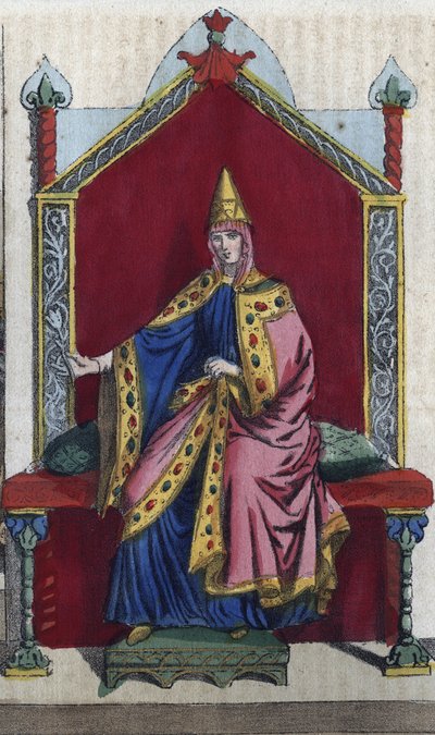 Toscanalaisen Matildan muotokuva, joka tunnetaan myös nimellä Matilda of Canoss (Matilde tai Mathilda) (1046 - 1115) italialainen aatelisnainen - kaiverrus kirjasta "Kaikkeuden kaikkien kansojen tapoja ja perinteitä". Se on hallituksen, lakien, miliisin ja tekijältä Unknown artist