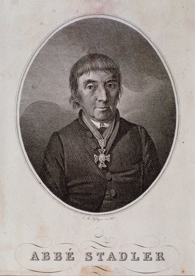 Maximilian Stadlerin muotokuva (kaiverrus tekijältä Unknown artist