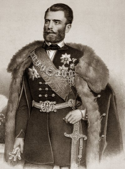 Michel III Obrenovicin muotokuva 1823-1868 Serbian prinssi - Michel III Obrenovic III:n muotokuva Serbian prinssi tekijältä Unknown artist