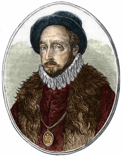 Ranskalaisen kirjailijan Michel de Montaignen (1533-1592) muotokuva. tekijältä Unknown artist