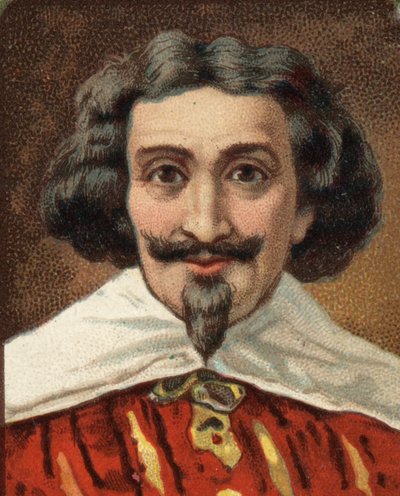Miguel de Cervantesin (1547-1616) muotokuva espanjalainen kirjailija Miguel Cervantes de Saavedra. tekijältä Unknown artist