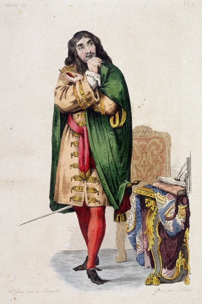 Molièren muotokuva - elokuvassa "" Le Plutarque francais"" toim. Mennechet, voi. 5 tekijältä Unknown artist