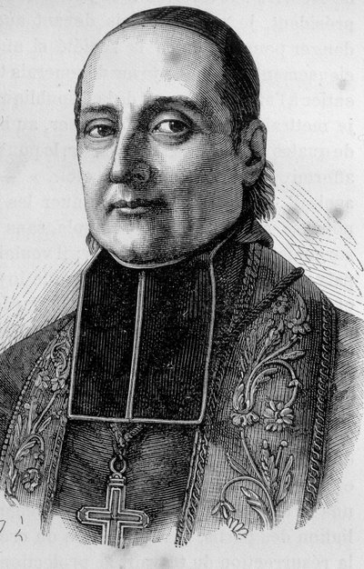 Monsignor Sibourin muotokuva, ranskalainen prelat (1792-1857) tekijältä Unknown artist