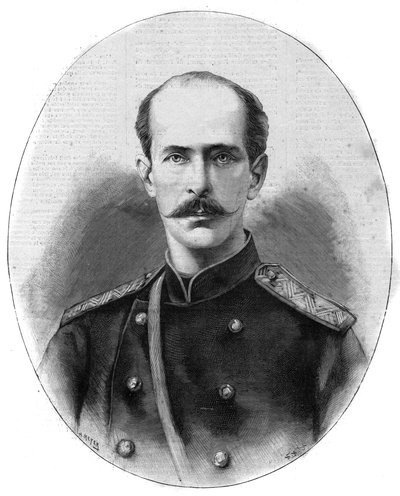 Muotokuva Nikolai Maximilianovitšista Leuchtenbergistä, Leuchtenbergin herttuasta ja prinssi Romanovskista (1843-1891) - Mainekas päiväkirja vuodelta 1891 tekijältä Unknown artist