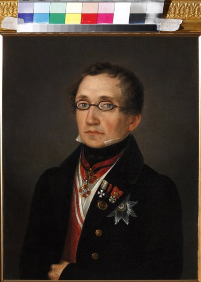 Nimettömän Nikolai Fjodorovitš Smirnoin (1790-1851) muotokuva. Öljy kankaalle, 1820-luvun alku, State Museum of A.S. Pushkin, Moskova tekijältä Unknown artist