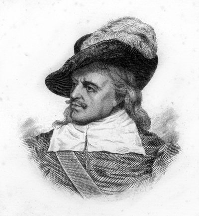 Olivier Cromwellin (1599-1658), englantilaisen valtiomiehen muotokuva tekijältä Unknown artist
