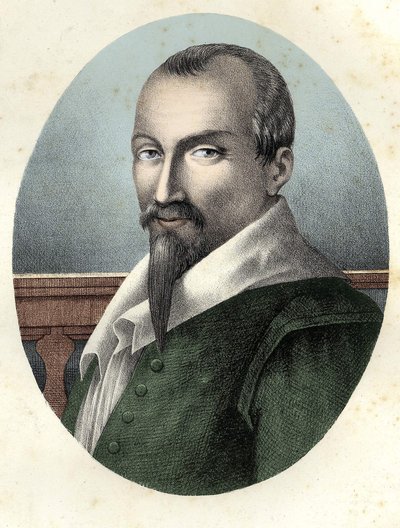 Olivier De Serresin (k. 1539 - 1619) muotokuva ranskalaisesta agronomista. tekijältä Unknown artist