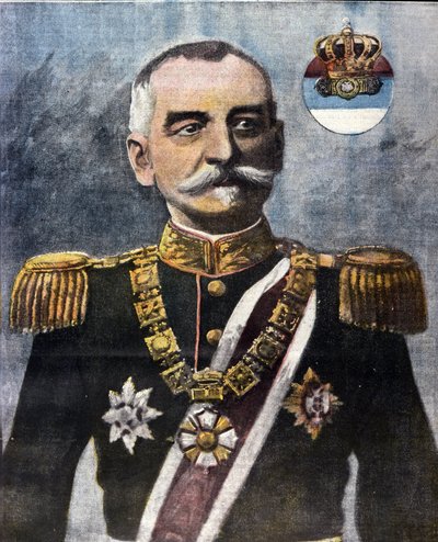 Muotokuva Pietari I:stä Serbiasta (Karageorgevic tekijältä Unknown artist