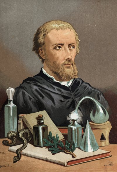 Philipp Aureolus Theophrastus Bombast von Hohenheim Paracelsuksen muotokuva tekijältä Unknown artist